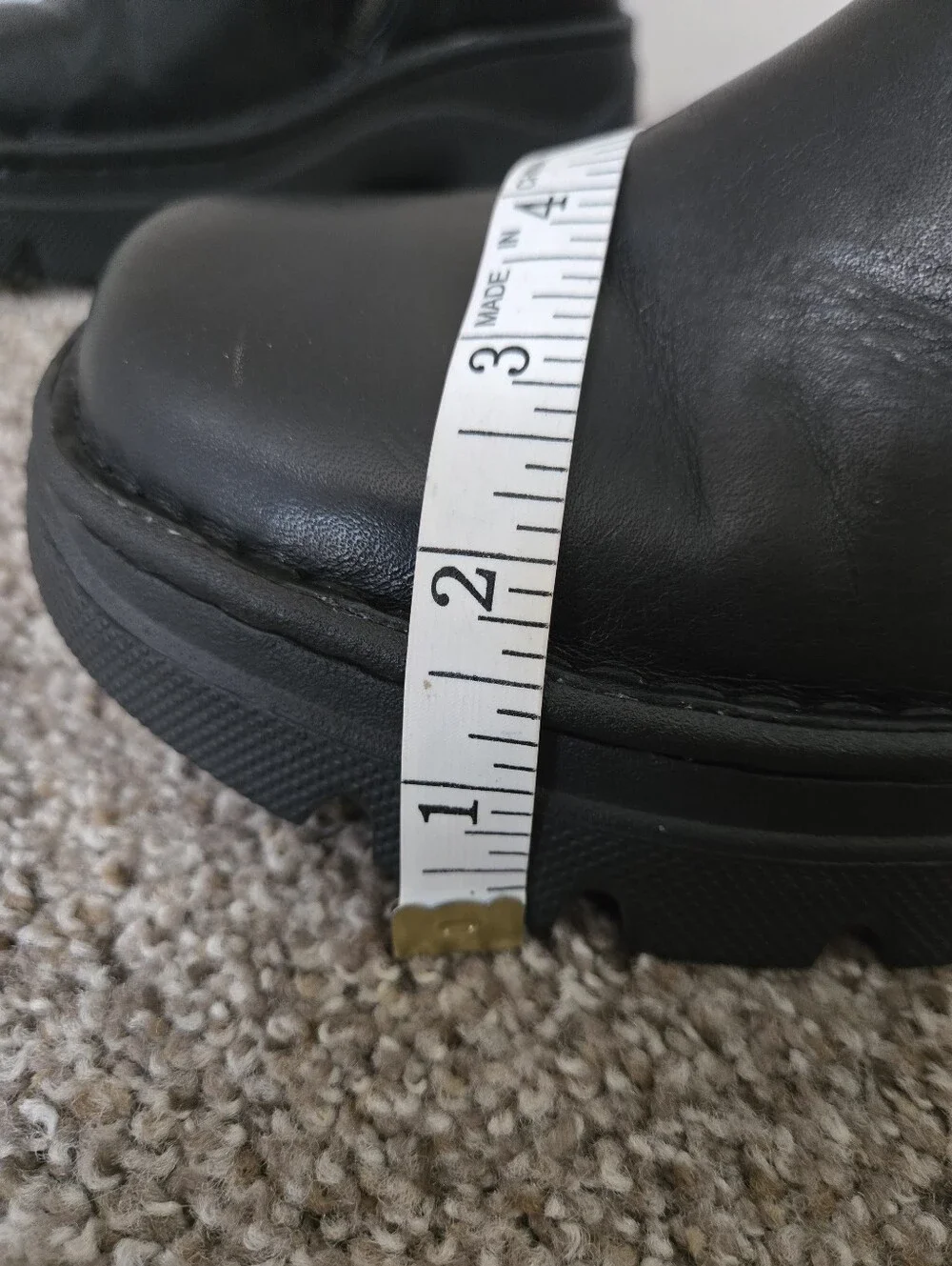 VTG Skechers Y2K Chunky Lug Sole Monk Strap Leather Loafers Women's 10 90s Goth
